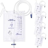 5 Pack 2000ml Urine Drainage Bag with 48