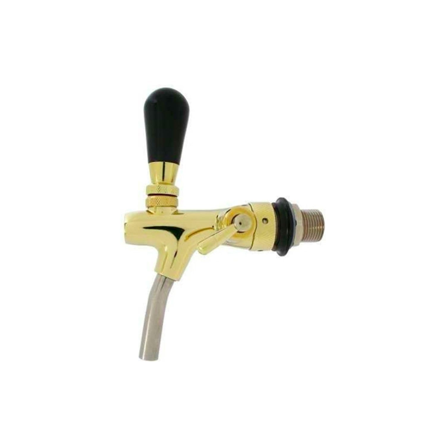 Kompensatorschankhahn, Zapfhahn, gold, TOPP!, Gewindelänge:55 mm