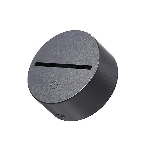 Andoer Lâmpada LED 3D para ilusão de luz noturna Padrão de dinossauro Luzes que mudam de cor de cabe