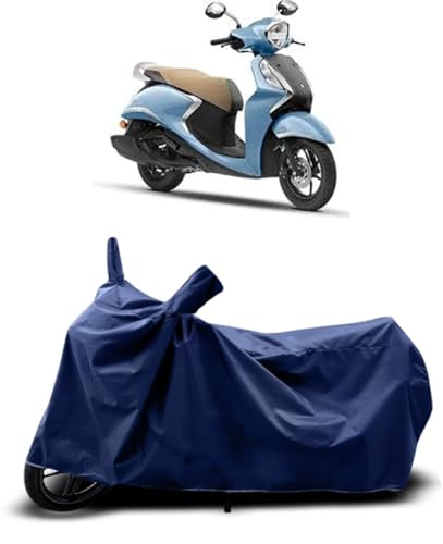 Image of CoverRide scooty Cover Waterproof Heavy Duty - All Weather Dustproof UV Protection scooty Cover for Yamaha Fascino Outdoor Indoor Use with Windproof Buckle