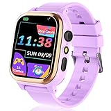 【Smartwatch Niños】: reloj inteligente Niño y Niña No es necesario descargar la aplicación, no es necesario conectar el teléfono celular, todas las funciones están integradas en el reloj, muy fácil de operar para los niños. Es un gran regalo para niños de 3 a 6 años.