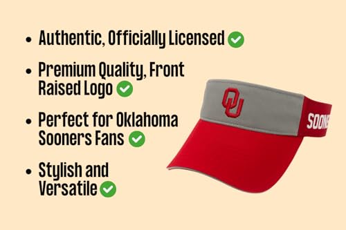 Visera Oficial Universidad Oklahoma Ajustable miniatura 6