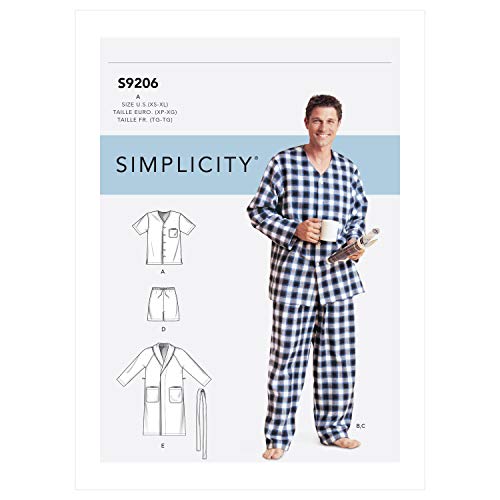 SIMPLICITY SS9206A A (XS-S-M-L-XL) Belted Robe has Shawl Collar - Image 2