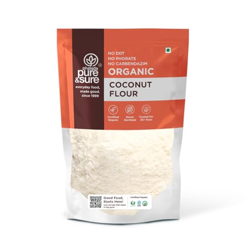 Image of Phalada Pure & Sure Organic Coconut Flour 350 Gm | 100% Natural Nariyal | Plant Based Food | Low Carb Nariyal| Make Coconut Milk, Breads, Cakes And Cookies | Keto Friendly Flour