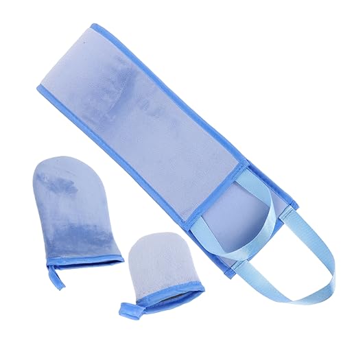 VALICLUD Guantes Cuerpo Aplicador De Loción Espalda Guante Bronceador Dedos Material Color Azul Para Autobronceador Casa