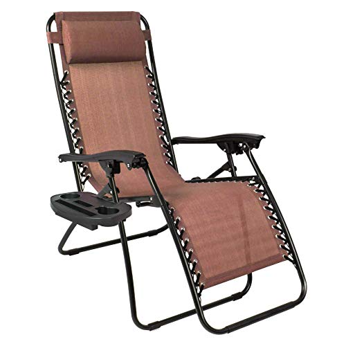Image of Zero Gravity Chair Tray, Multifunctional recliners Cup Holder Tray, Zero Gravity Lounge Chair Cup Holder, Utility Clip on Side Recliner Table /Tray for ipadmini /Air /Pro, Cellphone,Cup-Black