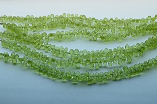 Peridot Faceted Teardrop pour bijoux bohèmes d'été