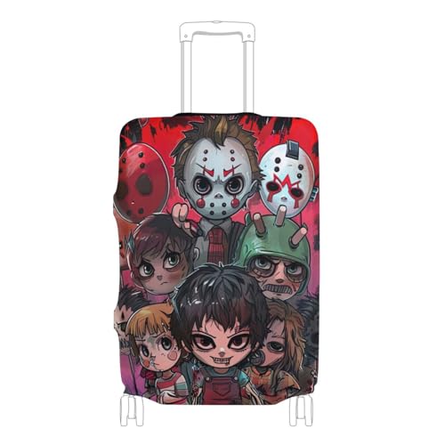 Joisal Horror Characters Suitcase Covers for Luggage Elastic Suitcase Protector, Travel Essential