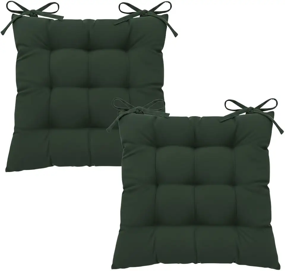 Kit 2 Almofadas Futon 40x40cm – Assento para Cadeira, Sofá e Pallet com Amarração Macia(MUSGO-9F)