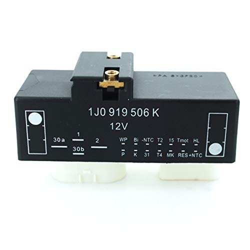 Devmo 1J0919506K Electric Cooling Fan Control Module Relay Radiator Compatible With Golf Jetta Beetle/Tt Quattro 1 J0 919 506K #TOP3