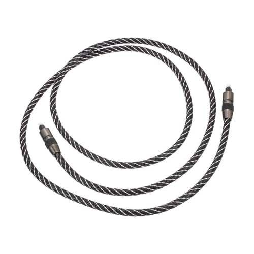 Cable óptico de audio digital negro Toslink compatible con amplificadores y cine en casa SHINEOFI