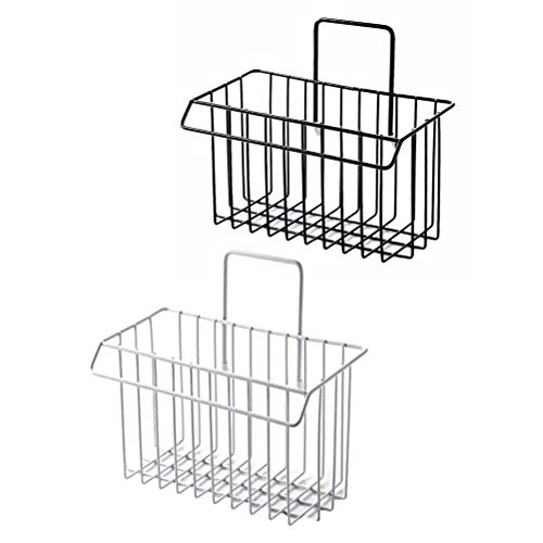 Doitool Kitchen Storage Rack, Wrought Iron Kitchen Storage Rack Drain Shelf Organizer For Sponge Dishcloth (Black) #TOP5