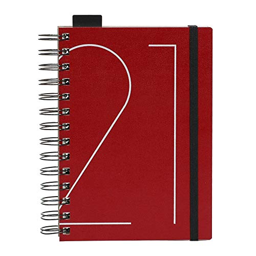 エトランジェ・ディ・コスタリカ CUOIO Wリング ダイアリー 2021年 B6 マンスリー レッド 2021年 3月始まり 0103-DMB63-C1-23