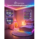 MFWW 100ft RGB+IC LED Strip Lights, Smart Color Changing Light, App Control - Image 6