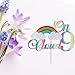 On Cloud 9 Cake Topper-Happy 9th Birthday Cake Decor, Nineth Cake Topper,reamy Gradient Color Nineth Birthday Party Decoration,Girls Birthday Cake Decoration