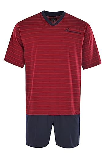 Pyjama homme hajo shorty manches courtes coton climatisé vêtement de nuit