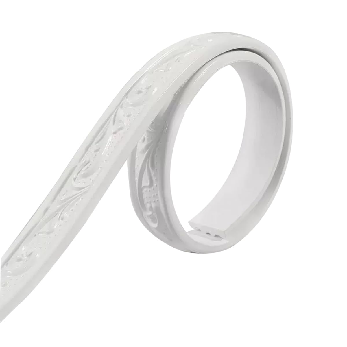 Frise de papier peint autocollante, bordures de papier peint, bande décorative murale en PVC, cadre de miroir, ligne de gypse, ligne de plafond, 5 m, doré