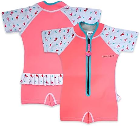 Cheekaaboo Wobbie Kids Swimsuit, Thermal Boys and Girls Swimsuit, Made with UPF50+ Neoprene, Beach Safe Swimsuits with Easy Closure and Snug-Fit, Quick-Dry Wetsuit