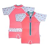 Cheekaaboo Wobbie Kids Swimsuit, Thermal Boys and Girls Swimsuit, Made with UPF50+ Neoprene, Beach S