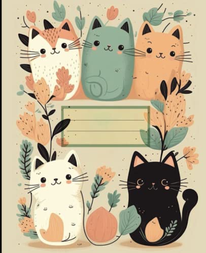 Cat Notebook For Girls: Charming Aesthetic Cat-themed Notebook, Blank College-Ruled Interior, A Journal For Cat Lovers