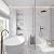 White 6 in. x 6 in. Polished Marble Subway Wall and Floor Sample Tile Having 1 sqft Coverage