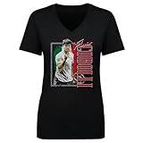 500 LEVEL Flavio Cobolli Country Women's V-Neck T-Shirt (Black, Medium)