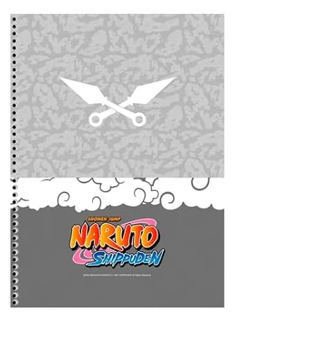 Caderno Universitário Espiral 10M Capa Dura 160 Fls Naruto