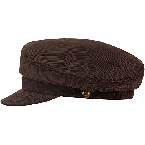 Sterkowski Liverpool Breton Cap - 100% Cotton, Breathable Corduroy, Men & Women Fisherman Cap