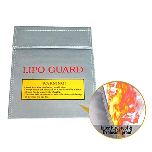Fireproof Power Bank Carrying Case, Fire Resistant Organizer Accessories Bag Fire Safe Portable