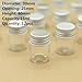 ocpcrn Glass Test Tubes with Cork Stoppers,Glass Bottles With Aluminum Caps 21x30x40mm 15ml Pack Of 12