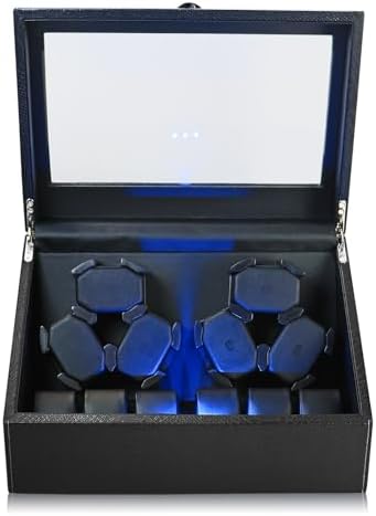 FRUCASE Watch Winder for Automatic Watches Watch Box for 6+6 Automatic Winder with USB Cable