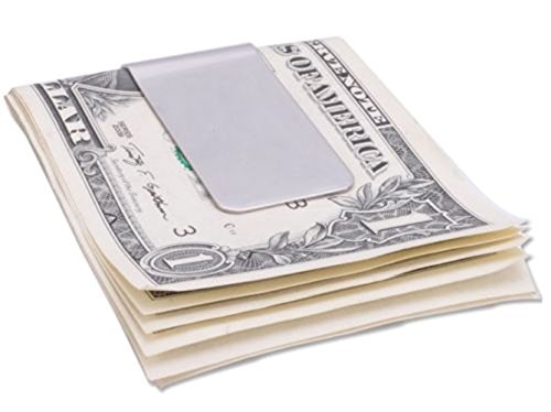 yueton Pack of 3 Brushed Stainless Steel Slim Money Clip Credit Card Cash Holder - Men's Fashion Travel Accessory4