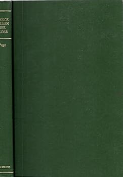 Hardcover George Colman The Elder Essayist, Dramatist, and Theatrical Manager 1732-1994 Book