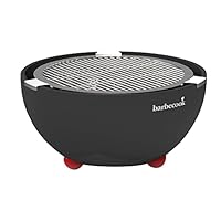 barbecook Joya Barbecue da tavolo a carbone per balcone e campeggio all'aperto, nero