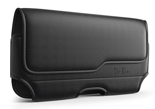 iPhone 6 Belt Clip Case Holster, Premium Leather Case with Clip Loops For iPhone 6 4.7 Inch (Fits iPhone 6 with Otterbox / Lifeproof / Battery Case On) w/ Stylus Pen