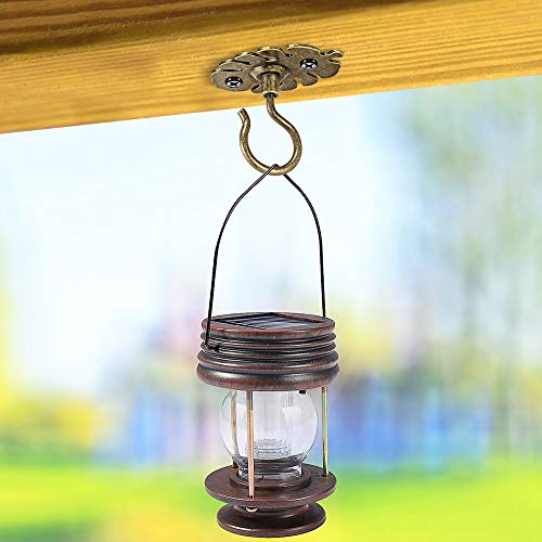 Dolibest-Wall-Mount-Ceiling-HooksPlant-Hooks-for-Ceiling-Metal-Plant-Bracket-Iron-Wall-Mount-Lanterns-Hangers-Hooks-for-Hanging-Plants-Lights-Outdoor-Wire-Fairy-Lights-Wind-Chimes-Bronze2PCS