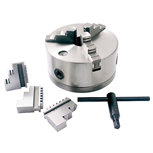 Hhip 3900-4722 1-1/2"-8 Thread Mount 6" 3-Jaw Self-Centering Lathe Chuck #TOP30