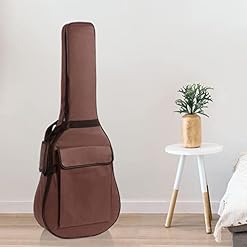 Sac de Guitare Classique étanche à La Poussière étui Stockage Voyage Sac à Dos Sangle, Café 41 pouces - Les Beatles, Paul McCartney, John Lennon, RIngo Starr, George Harrison Sac de Guitare Classique étanche à La Poussière étui Stockage Voyage Sac à Dos Sangle, Café 41 pouces – Image 4