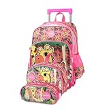 Mochila Escolar Infantil Girafa Up4You + Lancheira Térmica + Estojo Duplo
