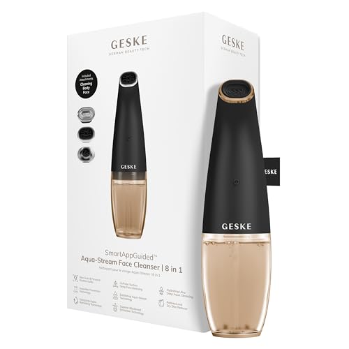 GESKE SmartAppGuided Aqua-Stream Face Cleanser | 8 in 1 | Porentiefe Reinigung | Beugt Unreinheiten vor | Reduziert Rötungen & trockene Haut | Verwendung mit der Aqua-Stream Solution