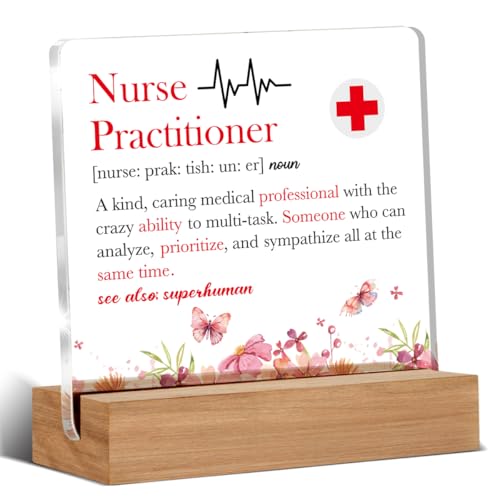 Nurse Practitioner Acrylic Desk Plaque