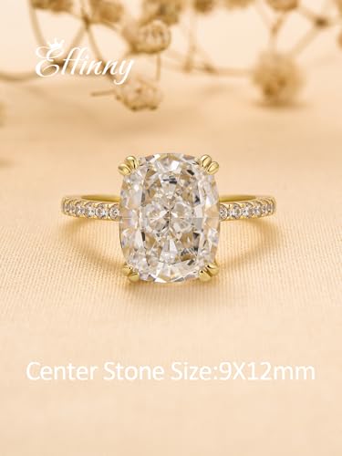 4.0ct Elongated Cushion Cut Engagement Ring for Women,Sterling Silver Simulated Diamond Promise Ring2