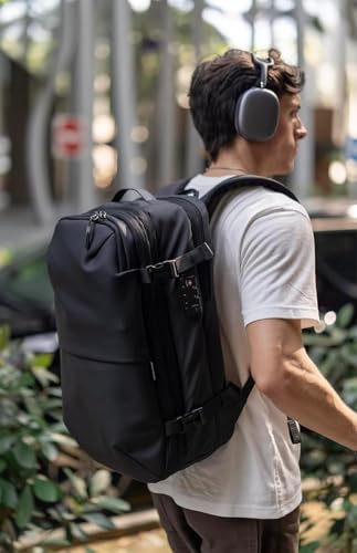 Image of Meyaar 60L Vacuum Compression Travel Backpack with Air Pump Included, Expandable Space Saver, Waterproof, TSA Lock & Multi-Pocket Design Laptop Backpack with USB Charging