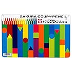 【大幅値下がり!】サクラクレパス 色鉛筆 クーピー ペンシル 24色 缶ケース入り FY24