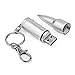RAOYI 64G USB Flash Drive USB 2.0 Metal Memory Stick Pen Drive Thumb Drive Zip Drive with Key Chain (Silver)