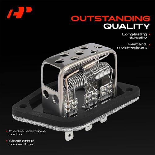 Image of A-Premium Front HVAC Blower Motor Resistor Compatible with Jeep Models | for Cherokee 1991-1996, Comanche 1991-1992