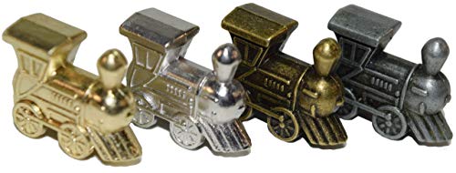 Markadores metálicos Mexican Train para dominó, set 4 miniatura 3