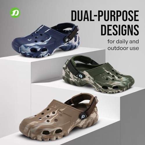 Image of DOCTOR EXTRA SOFT Men's Classic Camo Casual Sports Clogs /Sandals with Adjustable Back Strap for Adult| Comfortable & Lightweight| Stylish & Anti-Skid| Waterproof & Everyday Use Mules Gents Boys D-550