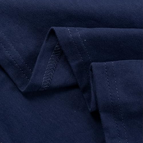 Image of HILEELANG Kids Boy Basic Plain Cotton T-Shirts Short Sleeve Crew Neck Summer Tees 4packs 6-12 Years