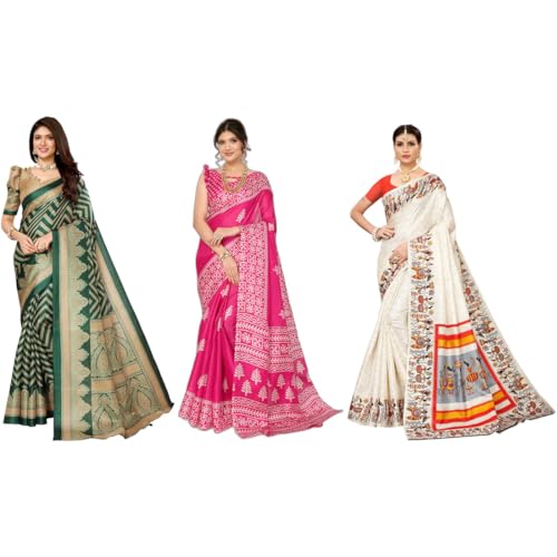 Chemisier en soie synthétique multicolore pour femme style sari